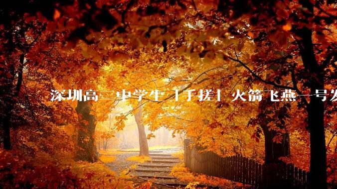 深圳高二中学生「手搓」火箭飞燕一号发射成功，突破 10KM 海拔高度，这属于什么水平？手搓火箭有多难？