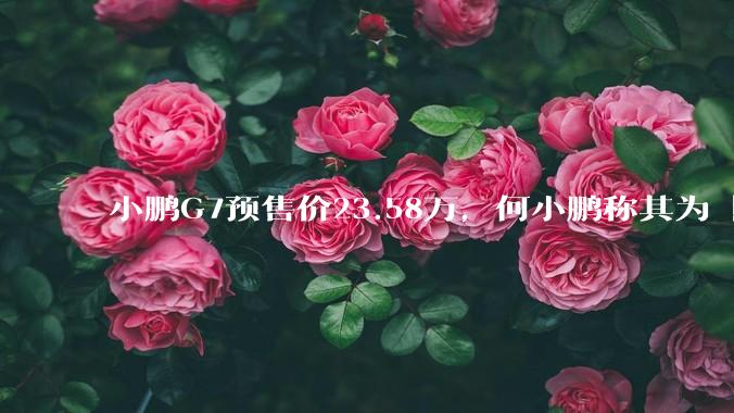 小鹏G7预售价23.58万，何小鹏称其为「全球首款L3级算力的AI汽车」，何为L3级算力？竞争力如何？